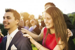 Gäste bei der Hochzeit